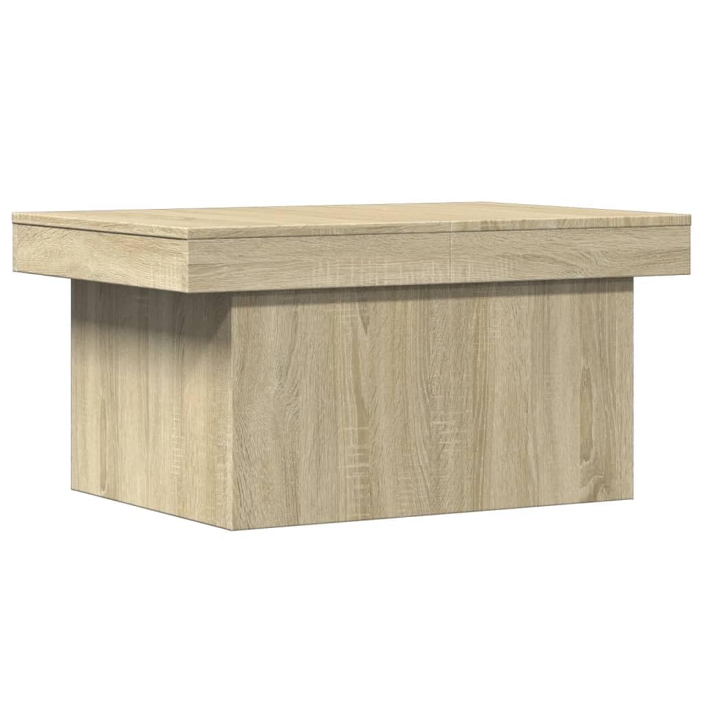 vidaXL Table basse en bois d'ingénierie Sonoma - Table latérale salon pour bout de canapé petite table centrale