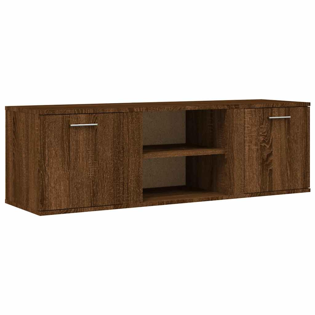 vidaXL Meuble TV Moderne Bois d'Ingénierie, Avec Rangement pour la Salle de Séjour, Armoire de Télévision Chêne Marron